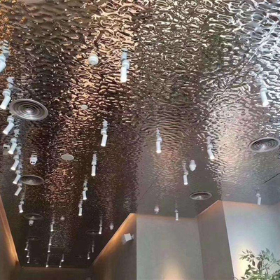 بأكسيد الفضة الفولاذ المقاوم للصدأ لوحة السقف الرطوبة ورقة تموج المياه والدليل على السقف