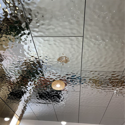 تموج الماء المقاوم للصدأ بلاط السقف الجدار الكسوة ديكور 0.4 مم