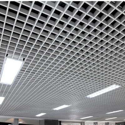 100x100 الألومنيوم سقف معدني PVDF طلاء الألومنيوم سقف الخلية المفتوحة