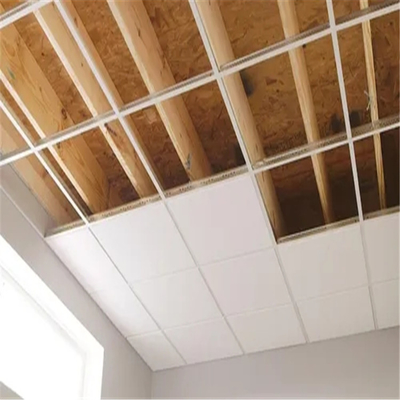 بلاط السقف الجبس المصقول PVC 600X600 7mm الجبس سقف معلق البلاط