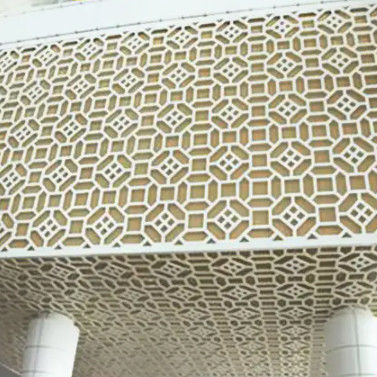 لوحة قطعة الليزر المصممة حسب الطلب لوحة حائط معدنية PVDF مثقوبة