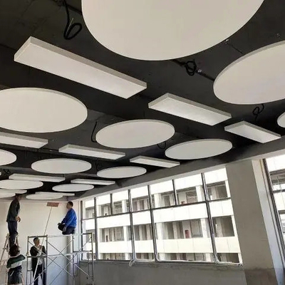 بلاط السقف المصنوع من الألياف الزجاجية المضادة للتآكل 600x600mm حافة مشطوفة بيضاء