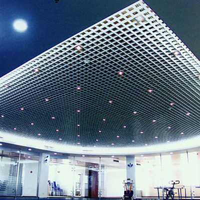 بلاط السقف المعدني الشبكي المخفي 200x200mm مربع أو حافة مشطوفة