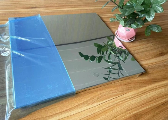 300x300mm الحديثة سقف معدني الألومنيوم مرآة مصقولة سمك 0.5 مم