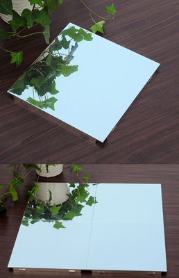 300x300mm الحديثة سقف معدني الألومنيوم مرآة مصقولة سمك 0.5 مم