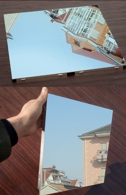300x300mm الحديثة سقف معدني الألومنيوم مرآة مصقولة سمك 0.5 مم