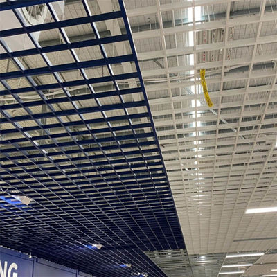 600x1200mm الألومنيوم T شبكة سقف خلية مفتوحة مع هيكل T15