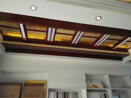 300x3000mm سقف الألومنيوم H- قطاع لتزيين جدار مركز المؤتمرات