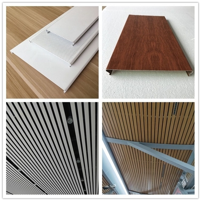 300x3000mm سقف الألومنيوم H- قطاع لتزيين جدار مركز المؤتمرات