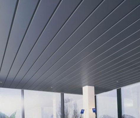 G Strip 0.5mm ألومنيوم معدن سقف لوح 100mm عرض مسحوق يكسو