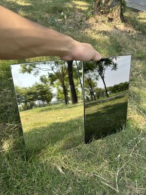 بلاط سقف من الفولاذ المقاوم للصدأ مقاس 600x600 مرآة يوضع في بلاط سقف صوتي