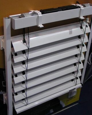 50x150 Louvered Window Blinds Vertical 1.2mm-3mm Transfer Printed