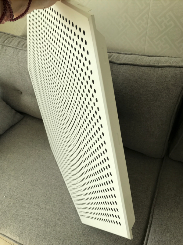 Perforated Plain Hexagonal Sound Absorption Ceiling Panels Pre Painted